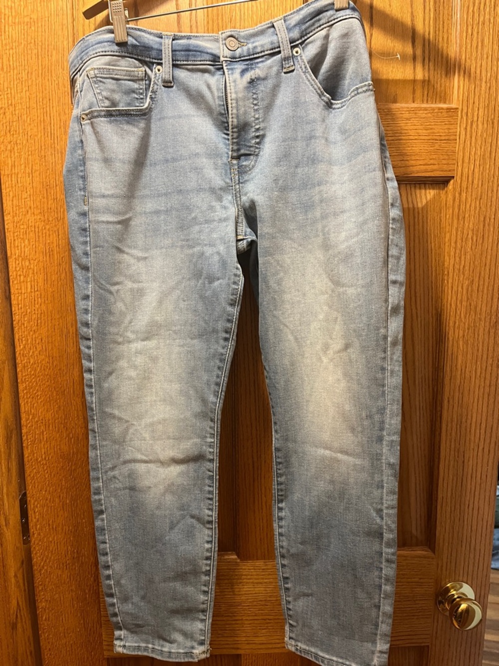 Light Blue Lucky Brand Crop Pants